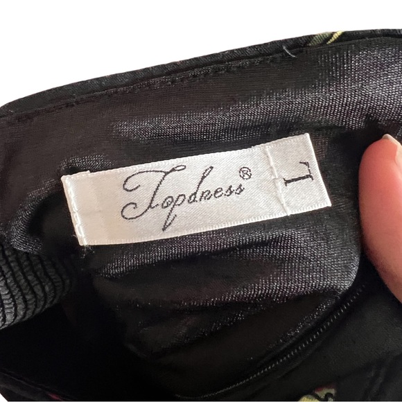 VINTAGE 50’s Topdness Pinup Corset back dress. - Picture 5 of 6